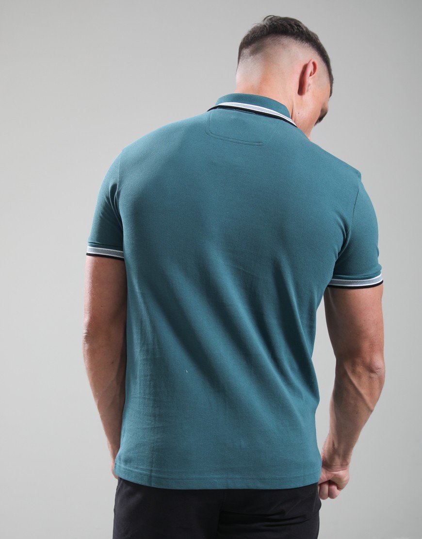 BOSS Paddy Polo Shirt Open Green