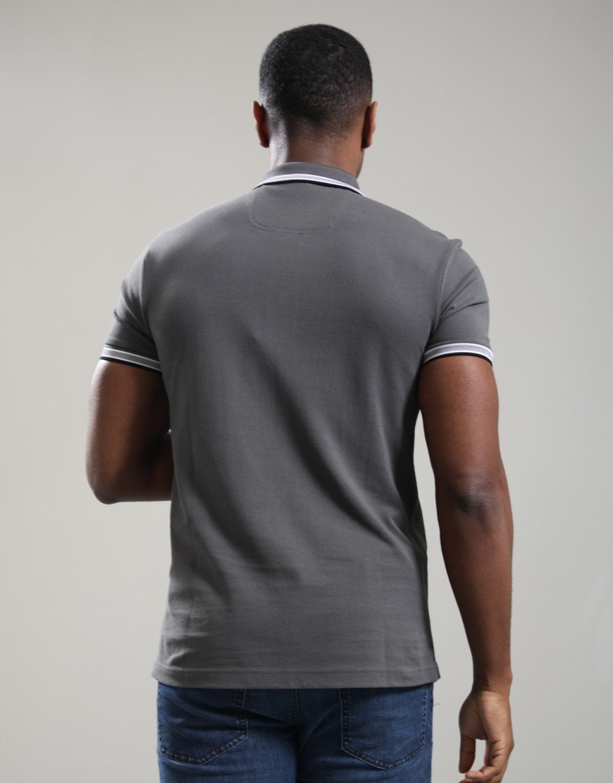 BOSS Paddy Polo Shirt Open Grey