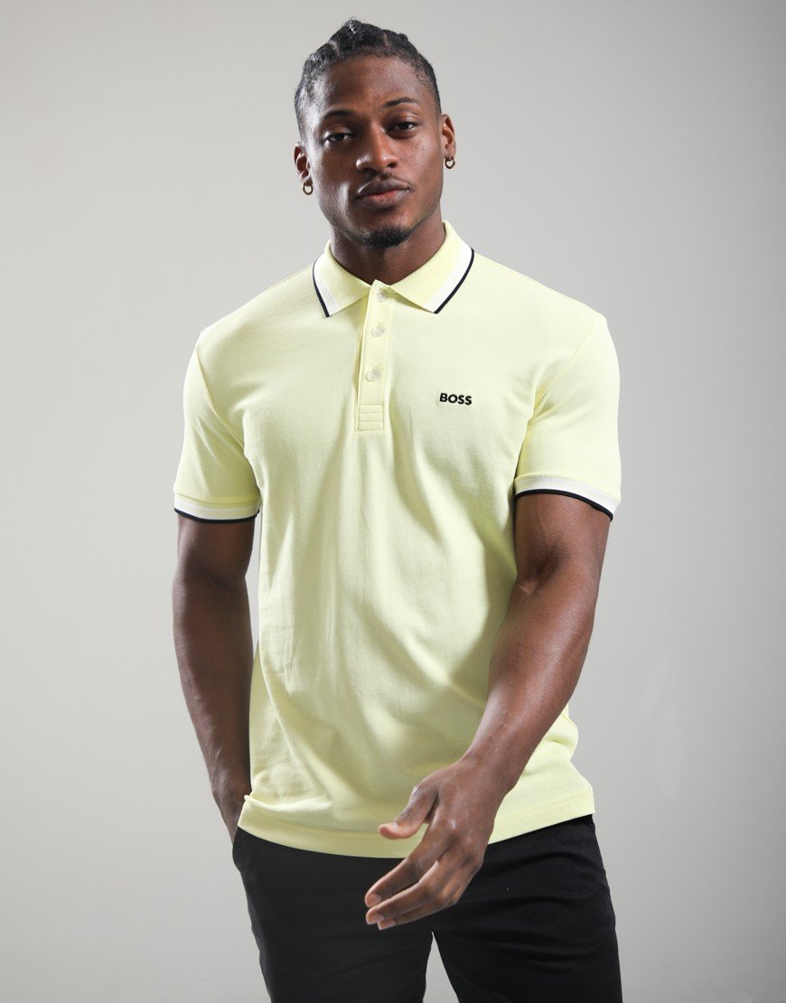 BOSS Paddy Polo Shirt Open Yellow