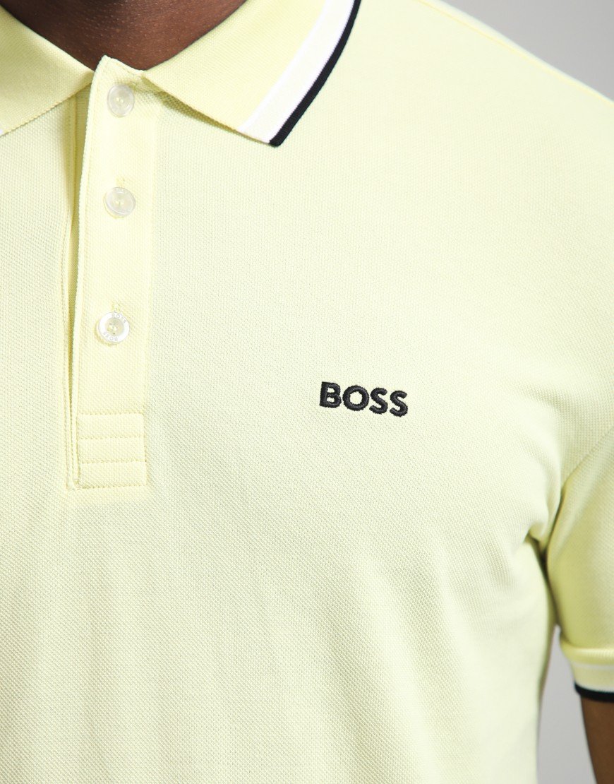 BOSS Paddy Polo Shirt Open Yellow
