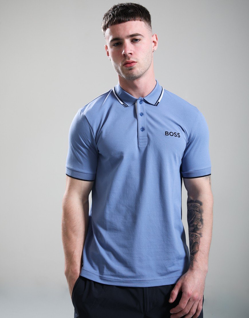 BOSS Paddy Polo Shirt Light Pastel Blue