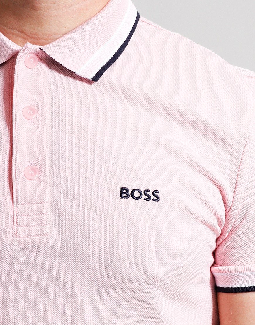 BOSS Paddy Polo Shirt Light Pastel Pink