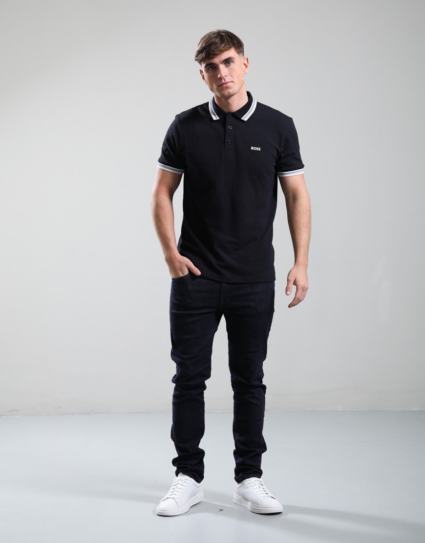 BOSS Paddy Polo Shirt Medium Blue