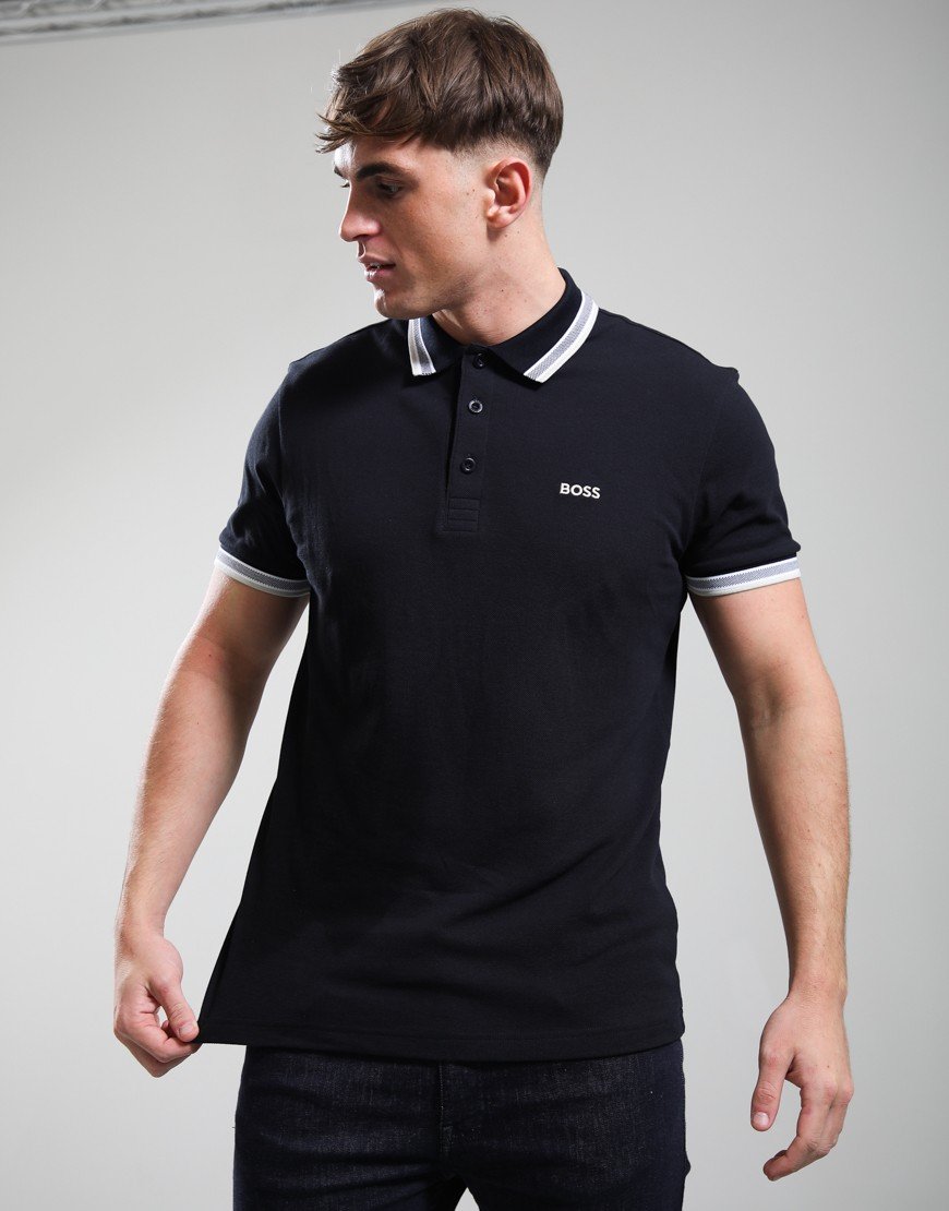 BOSS Paddy Polo Shirt Medium Blue