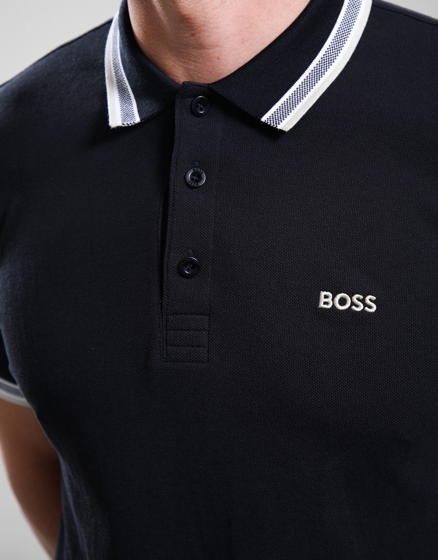 BOSS Paddy Polo Shirt Medium Blue