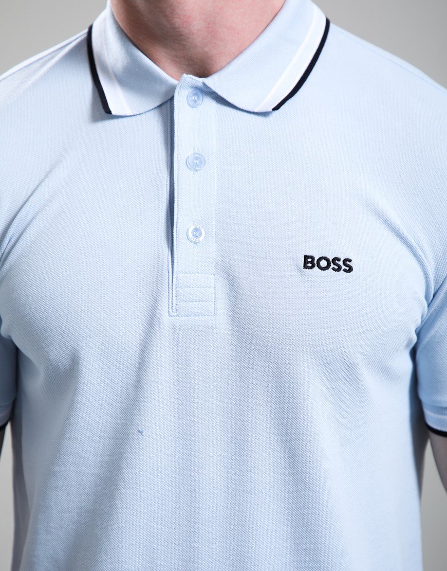 BOSS Paddy Polo Shirt Open Blue 464
