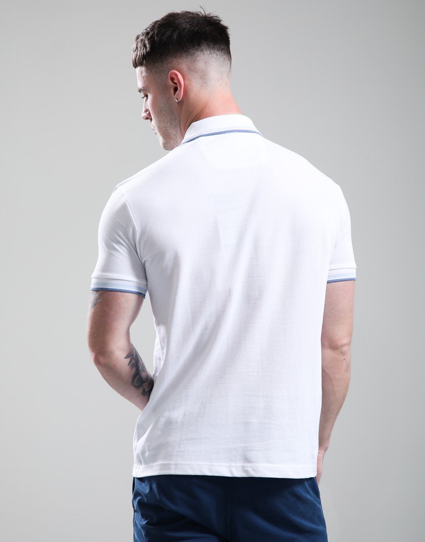 BOSS Paddy Polo Shirt Open White