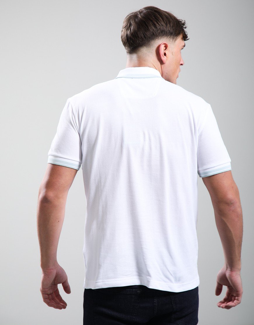 BOSS Paddy Polo Shirt Open White