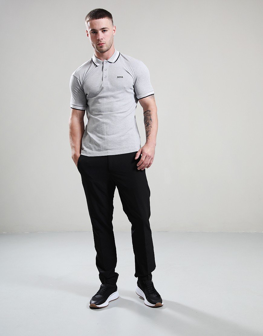 BOSS Paddy Polo Shirt Silver BOSS Paddy Polo Shirt Silver