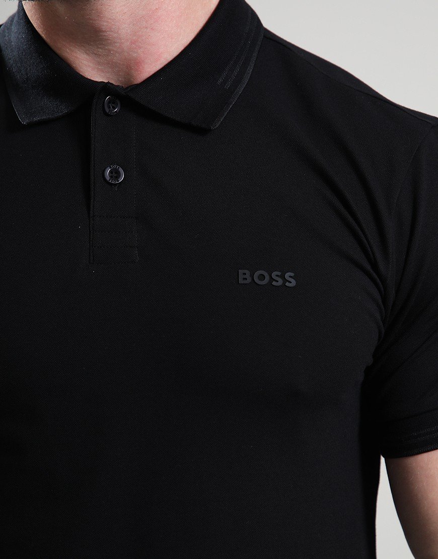 BOSS Paul Polo Shirt Black BOSS Paul Polo Shirt Black