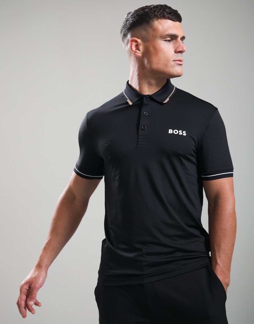 BOSS Paul Pro Polo Shirt Black