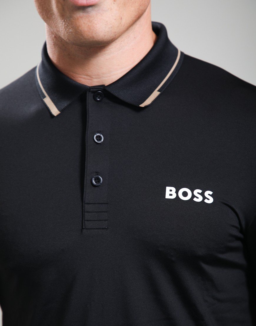 BOSS Paul Pro Polo Shirt Black