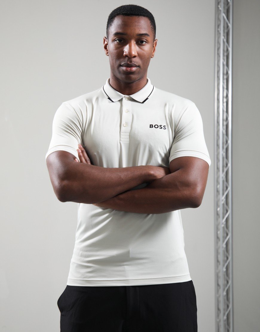 BOSS Paul Pro Polo Shirt Light Beige