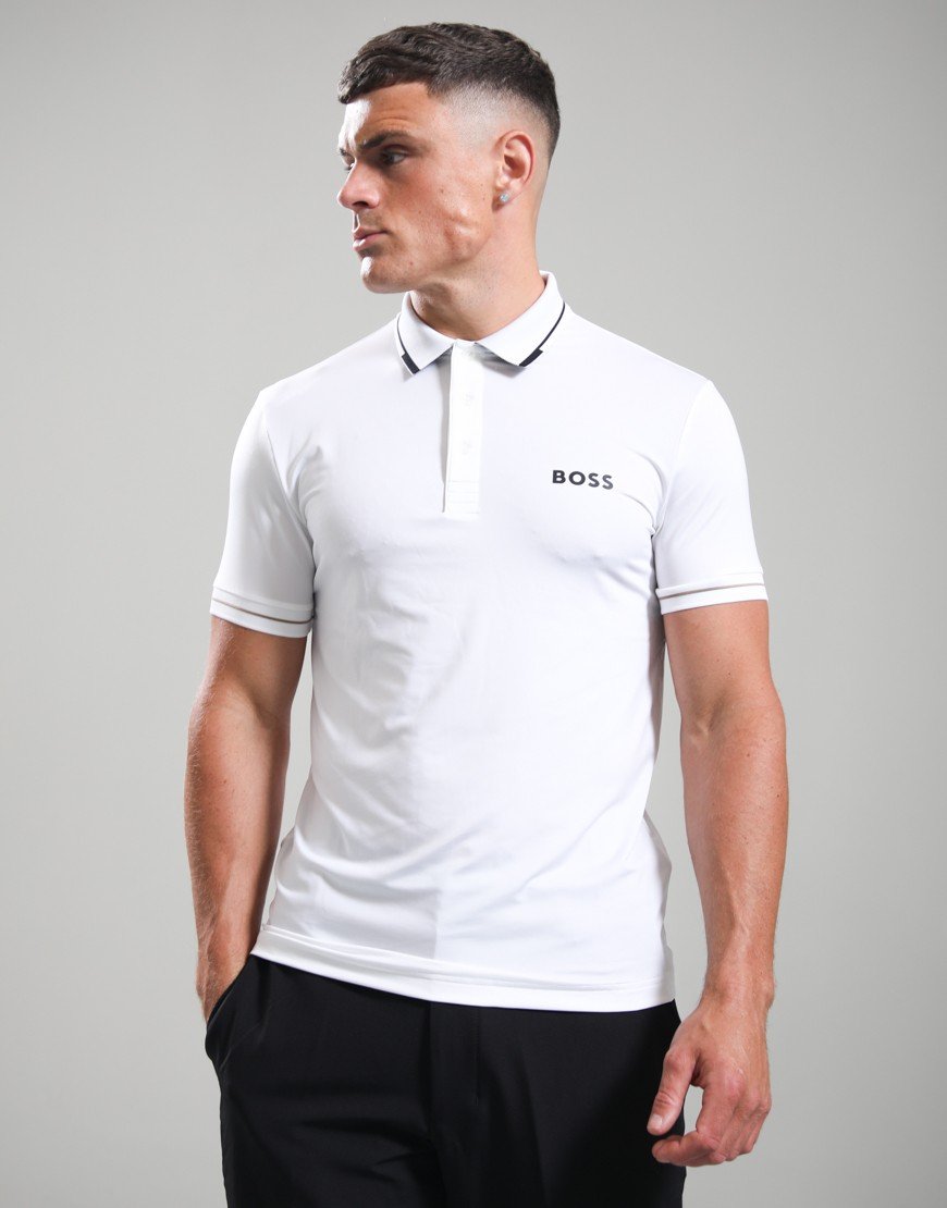 BOSS Paul Pro Polo Shirt Natural