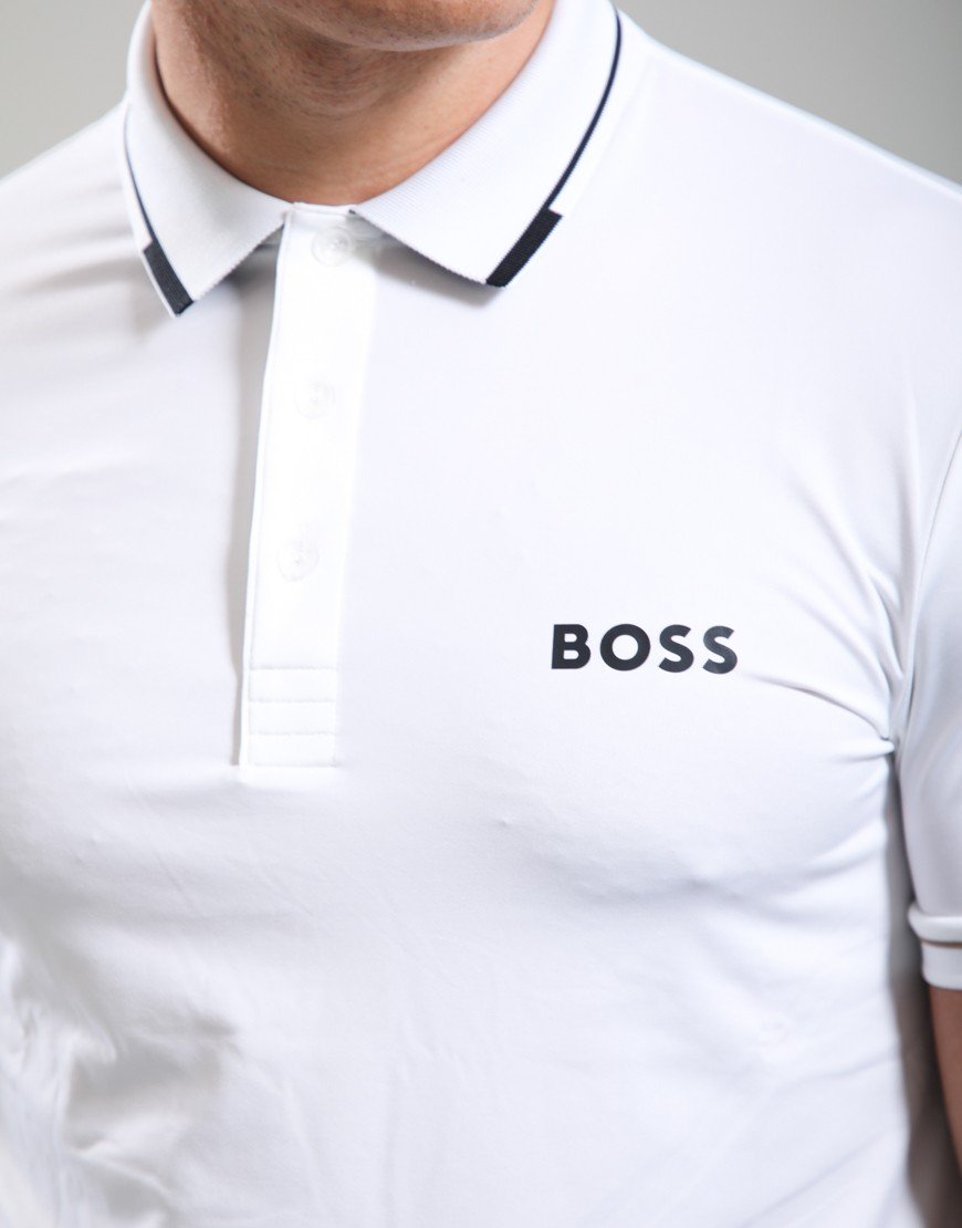 BOSS Paul Pro Polo Shirt Natural