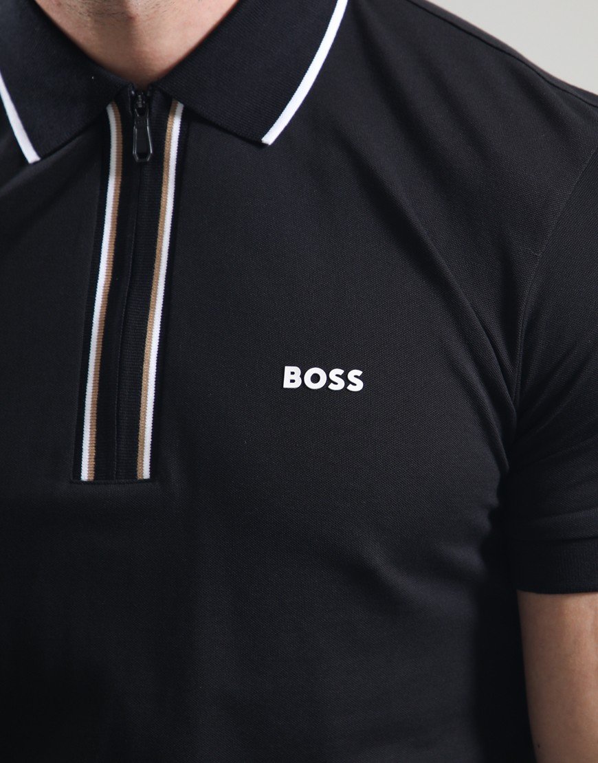 BOSS Philix GOC Polo Shirt Black/White