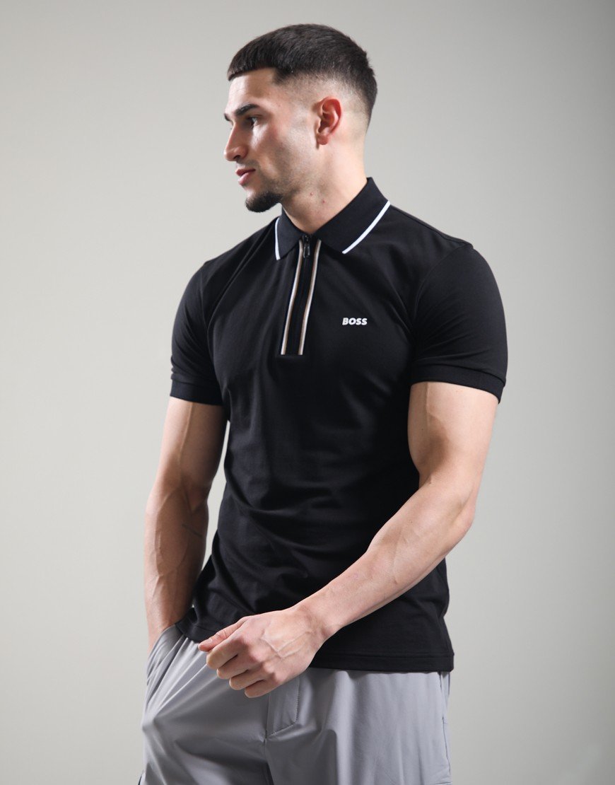 BOSS Philix GOC Polo Shirt Black/White