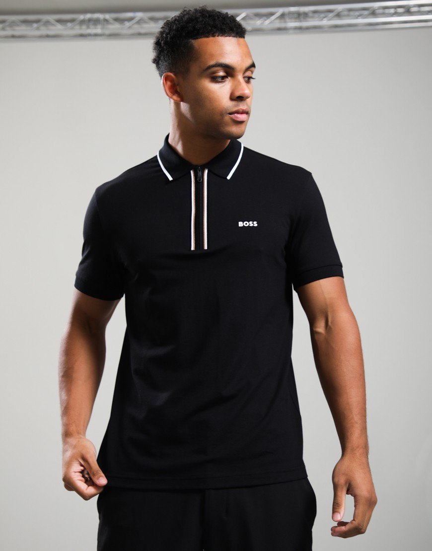 トップス CLUBHAUS The Crew Polo - Black/White M BOSS Philix GOC Polo Shirt Black/White - Terraces Menswear