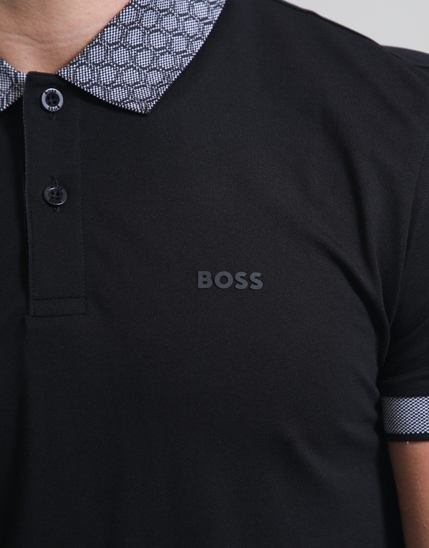 BOSS PL_GOC Chip Paddy Polo Shirt Black