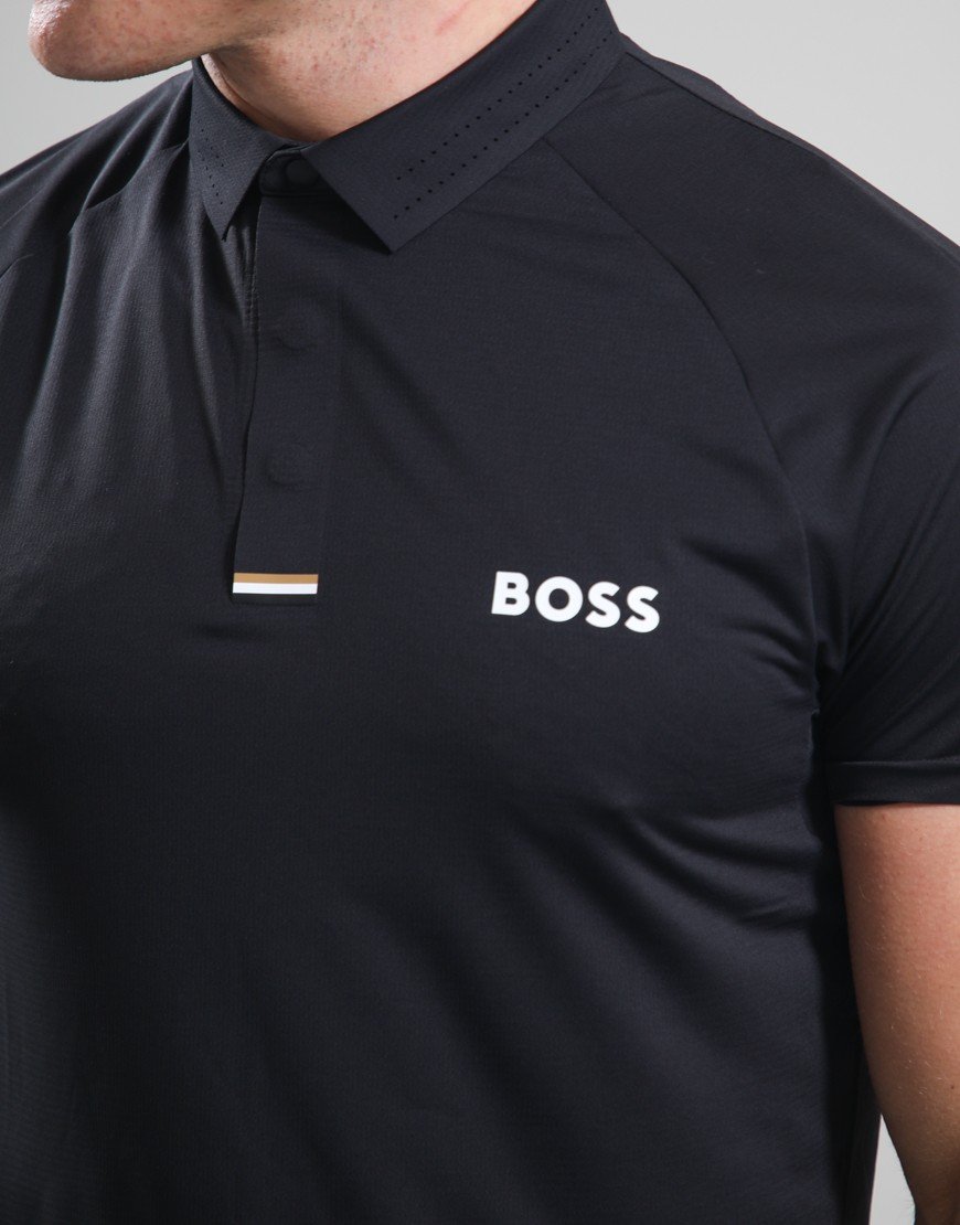 BOSS PL_GOC Paddy Tech Polo Shirt Black