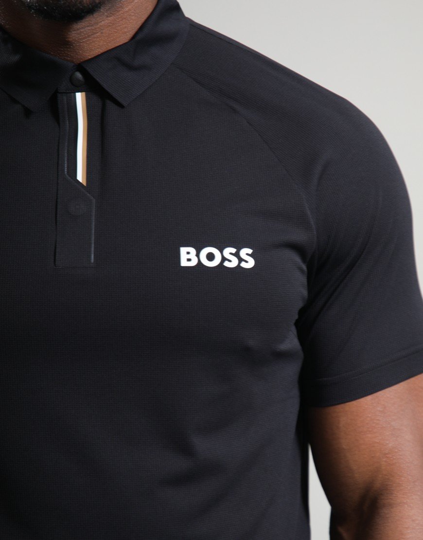 BOSS PL_GOC Paddy Tech Polo Shirt Black