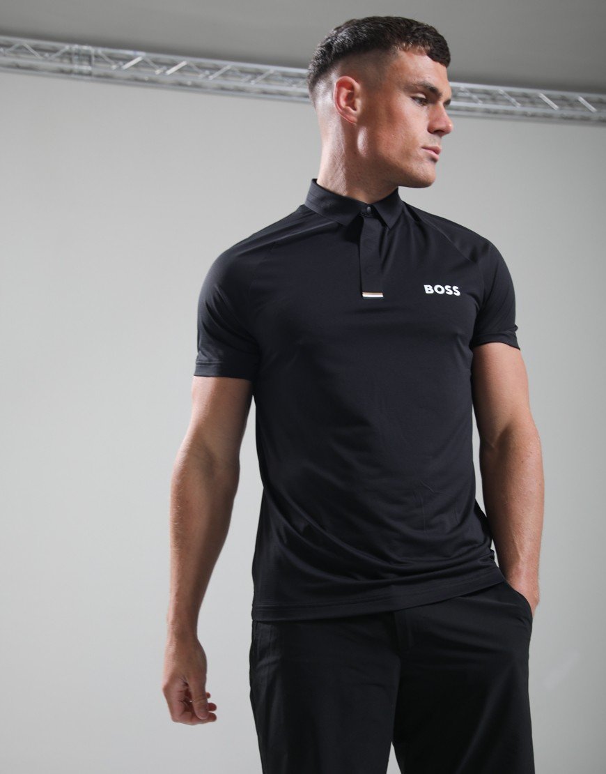 BOSS PL_GOC Paddy Tech Polo Shirt Black