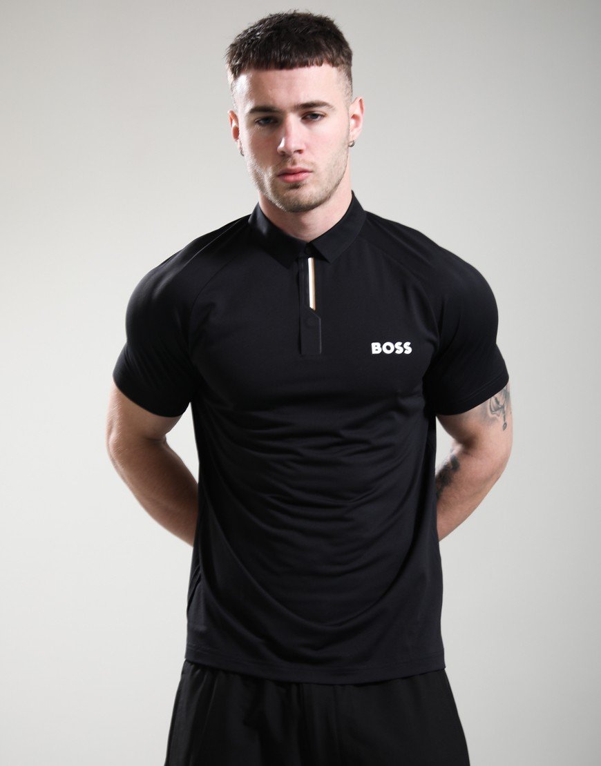 BOSS PL_GOC Paddy Tech Polo Shirt Black