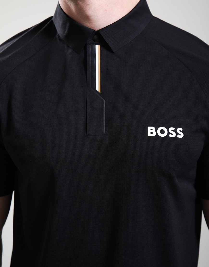 BOSS PL_GOC Paddy Tech Polo Shirt Black