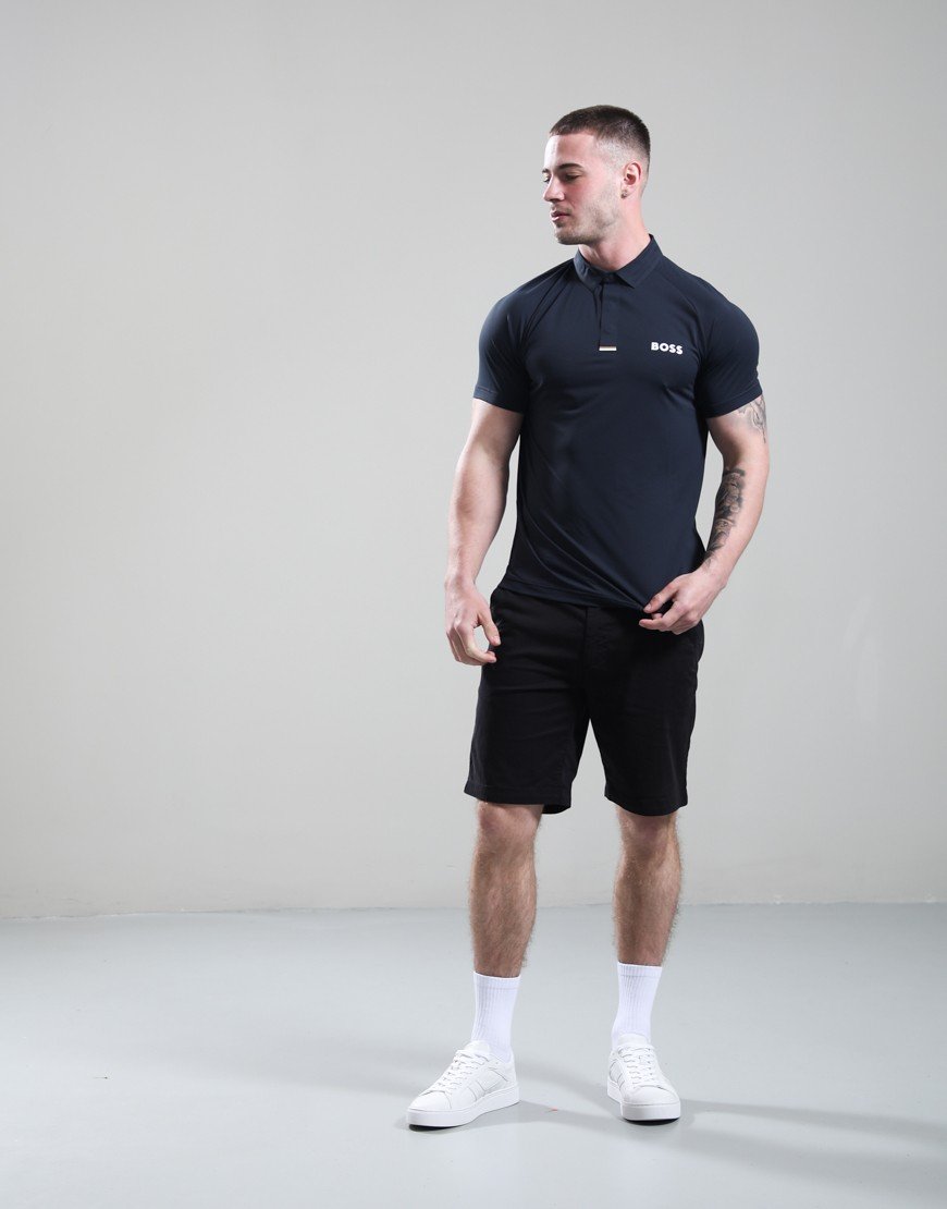 BOSS PL_GOC Paddy Tech Polo Shirt Dark Blue
