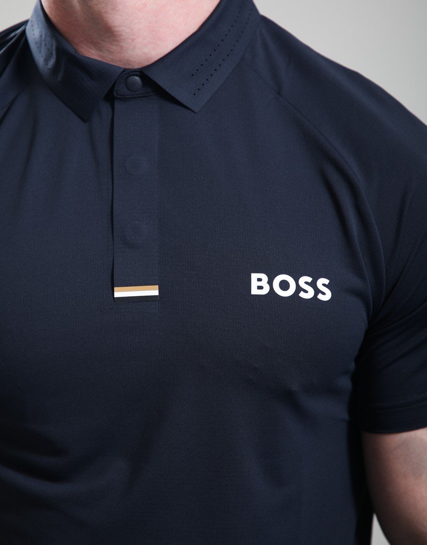 BOSS PL_GOC Paddy Tech Polo Shirt Dark Blue