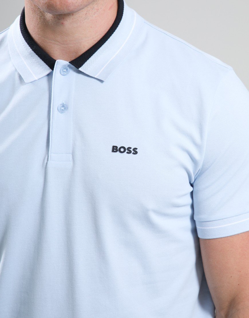 BOSS PL_Member Polo Shirt Open Blue
