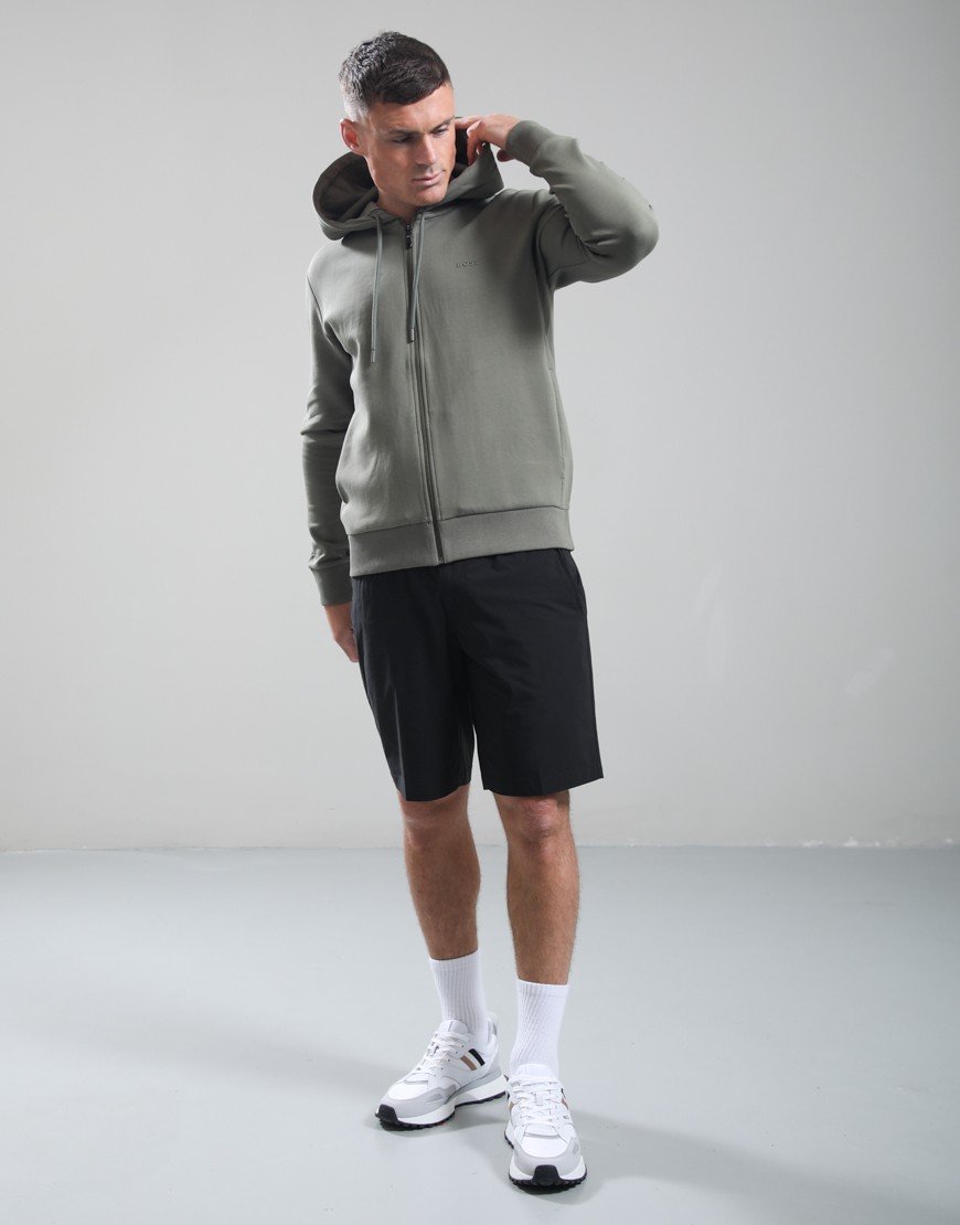 BOSS Saggy Zip Hoodie Dark Beige