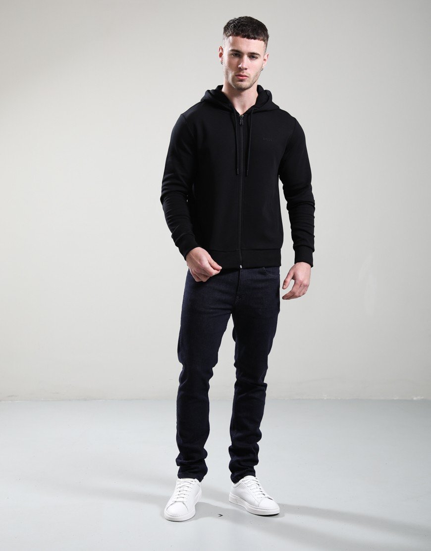 BOSS Saggy Zip Hoodie Black