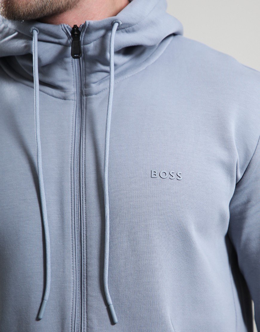 BOSS Saggy Zip Hoodie Dark Grey BOSS Saggy Zip Hoodie Dark Grey