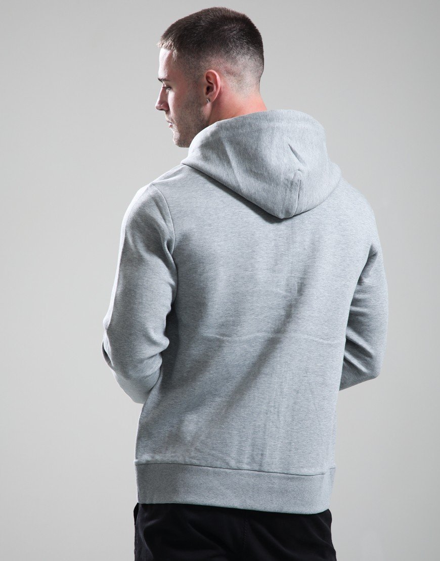 BOSS Saggy Zip Hoodie Silver