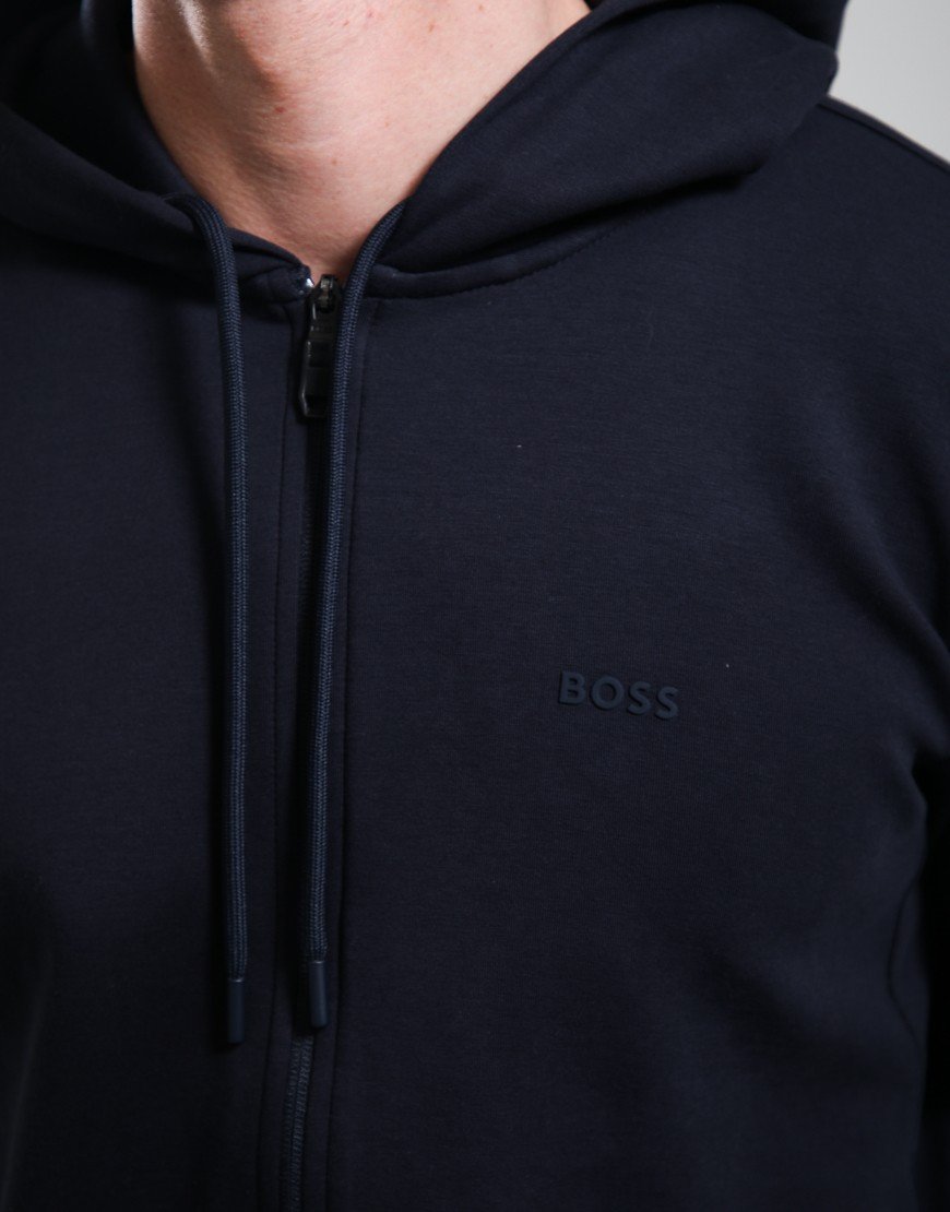 BOSS Saggy Zip Hoodie Dark Blue