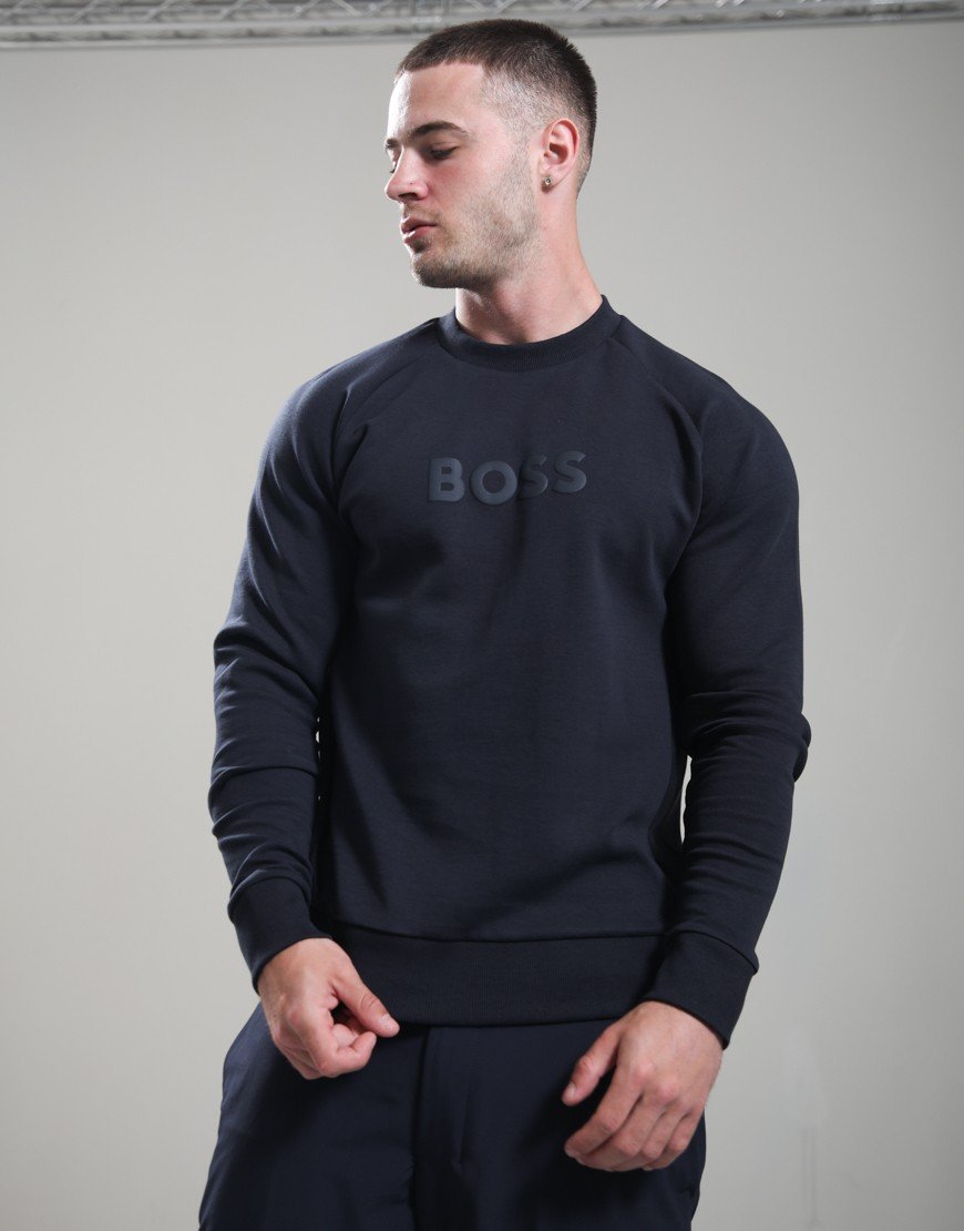 BOSS Salbo Crew Sweat Dark Blue