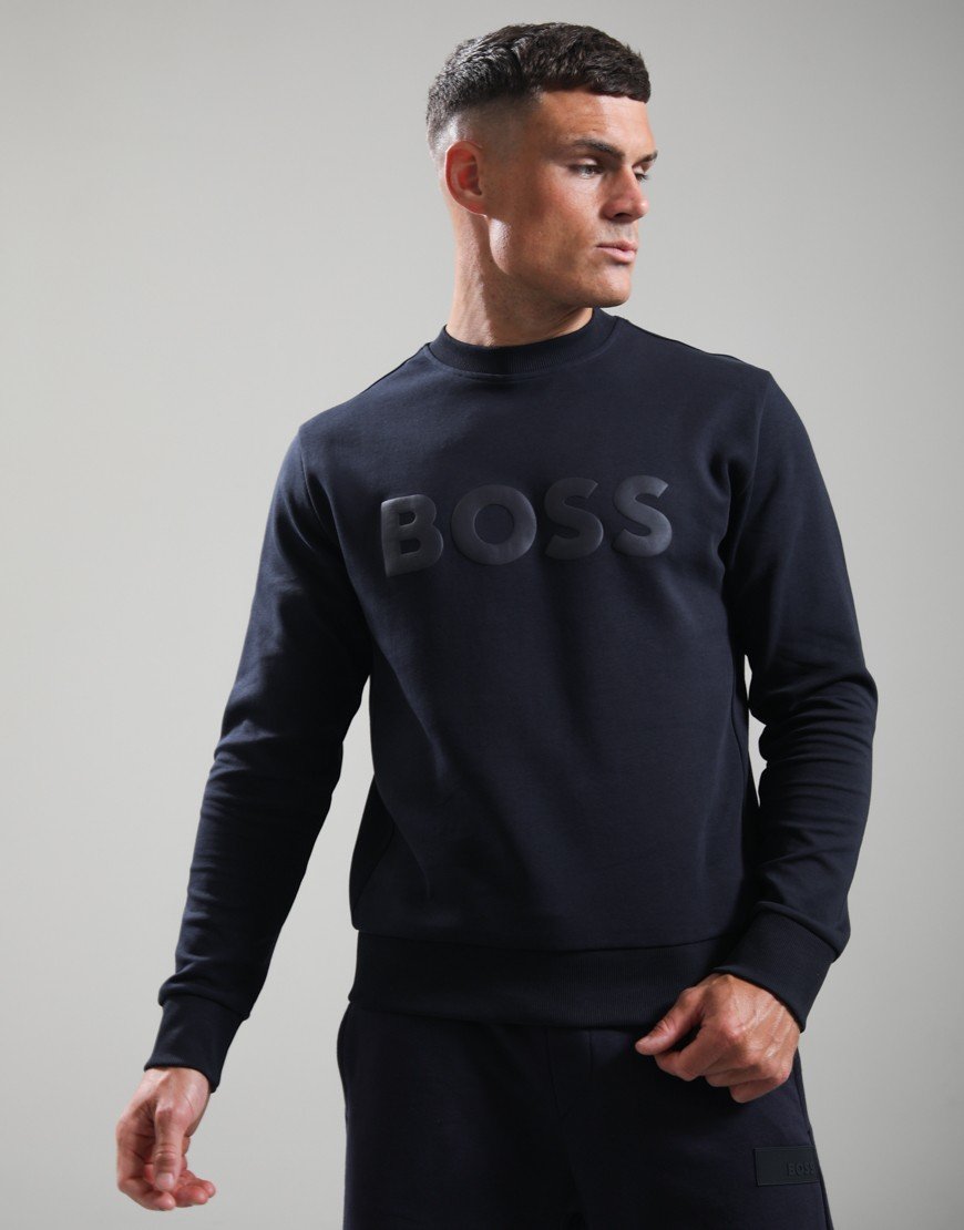 BOSS Salbo Crew Sweat Dark Blue