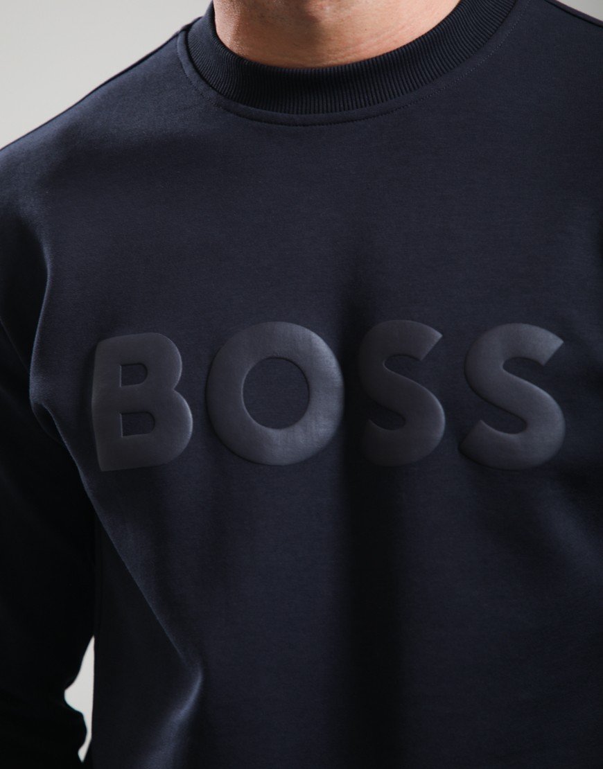BOSS Salbo Crew Sweat Dark Blue