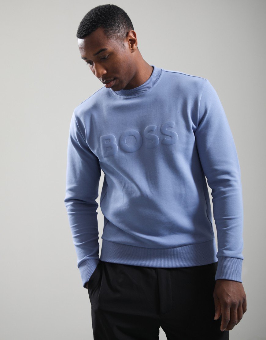 BOSS Salbo Crew Sweat Light/Pastel Blue