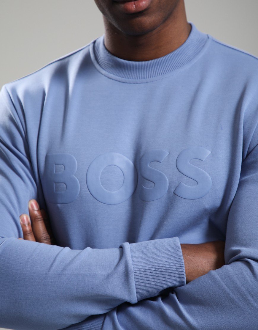 BOSS Salbo Crew Sweat Light/Pastel Blue