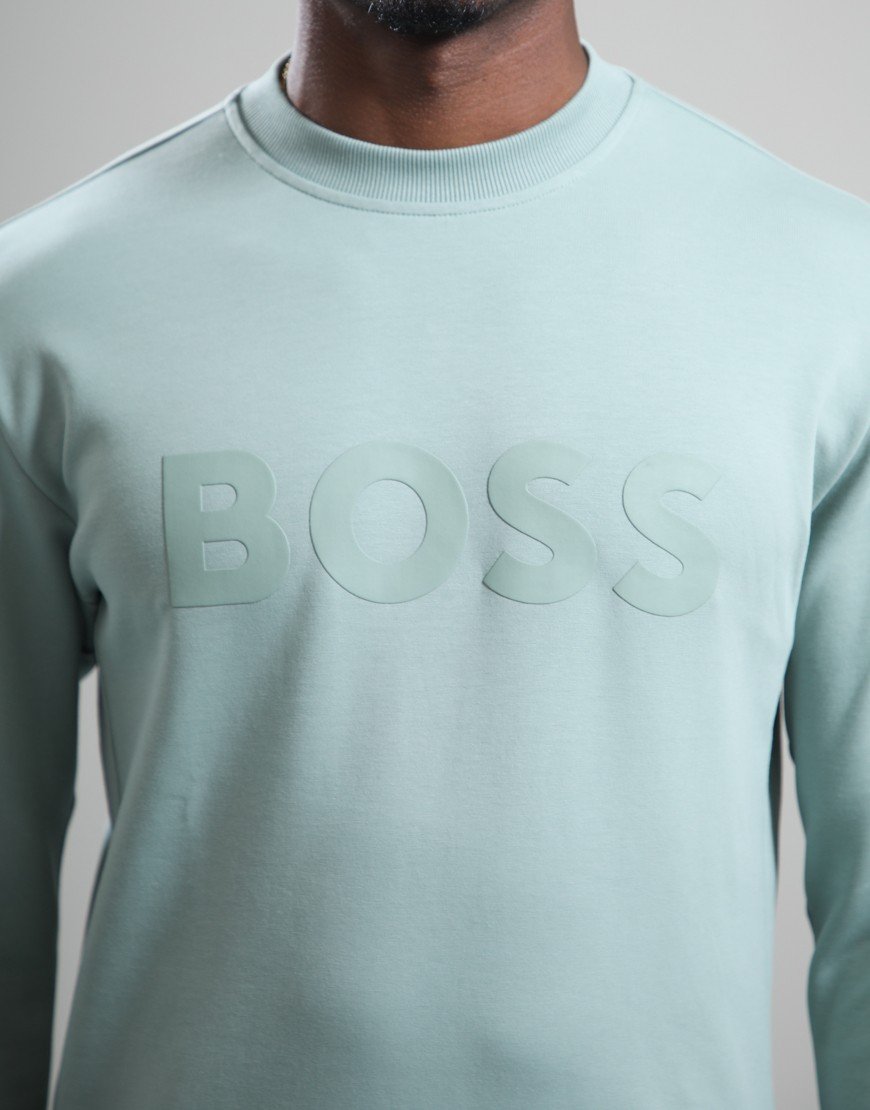BOSS Salbo Crew Sweat Open Green