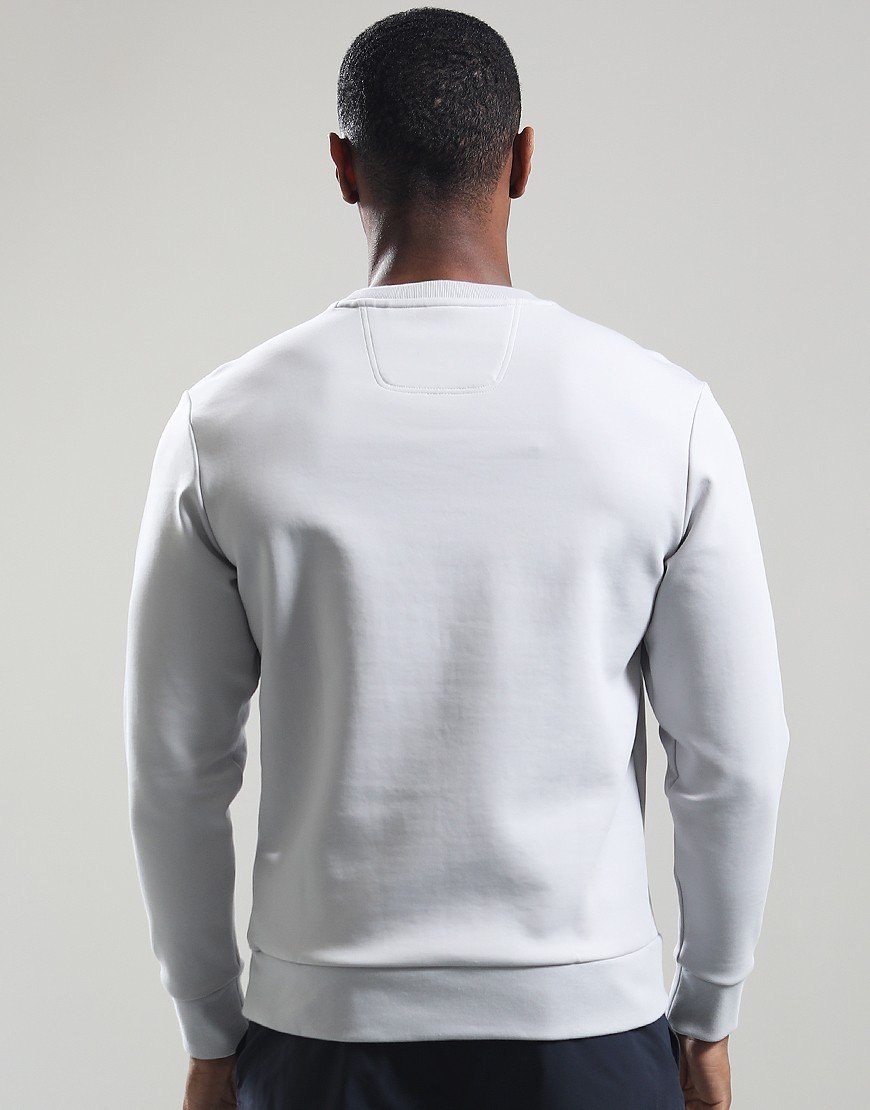 BOSS Salbo Tape Logo Crew Sweat Light Pastel Grey