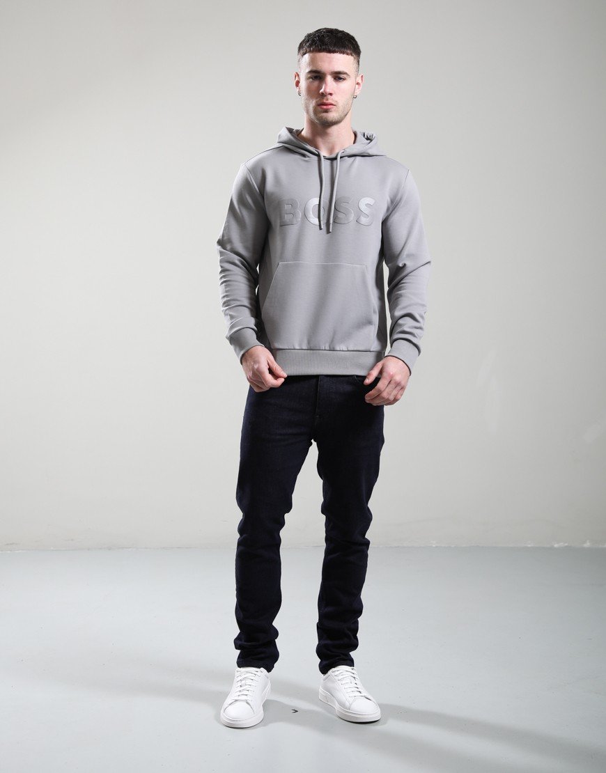 BOSS Soody Hoodie Open Grey