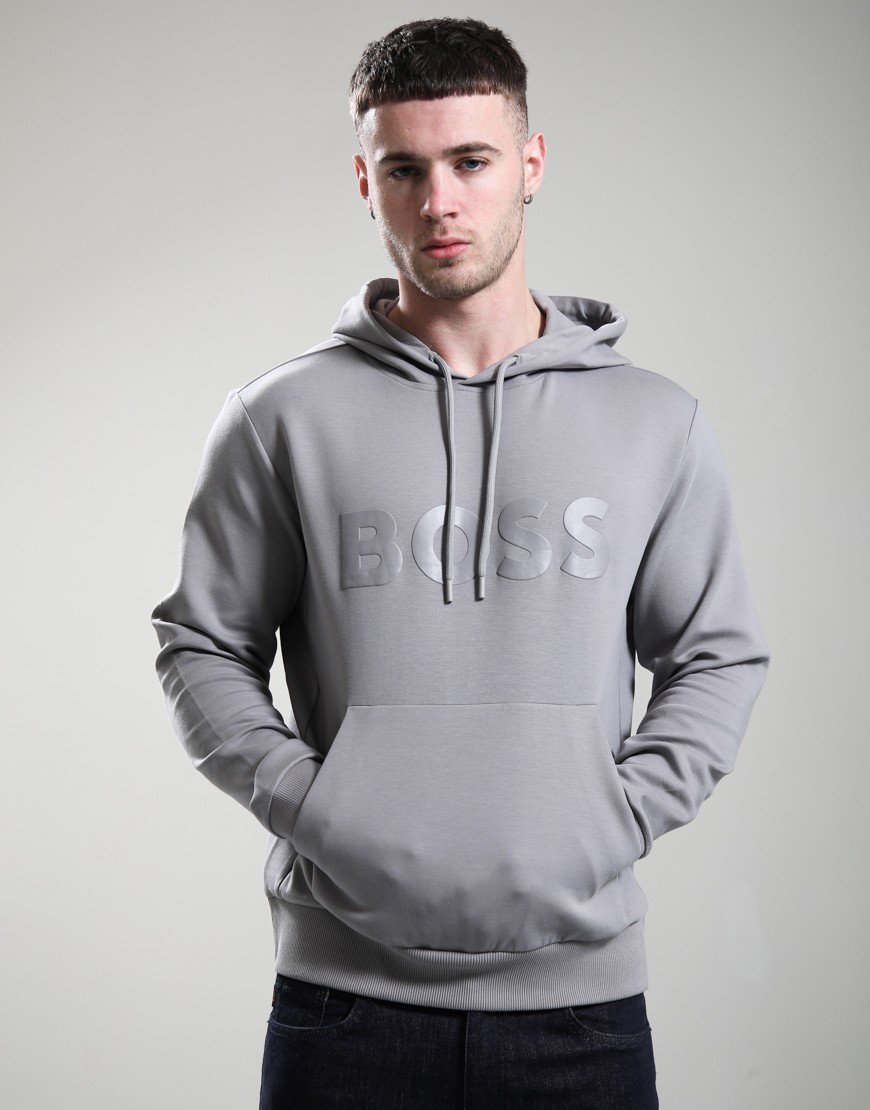 BOSS Soody Hoodie Open Grey