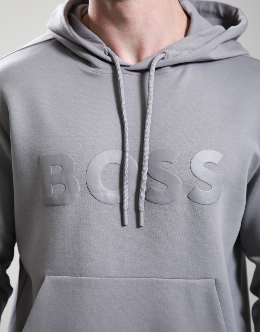 BOSS Soody Hoodie Open Grey