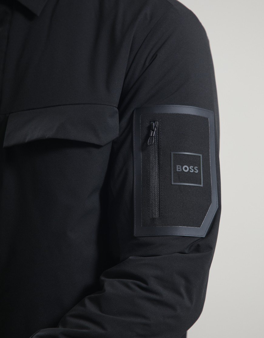 BOSS ST_Tour Padded Overshirt Black