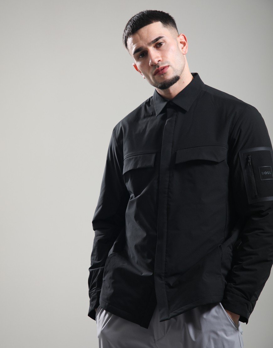 BOSS ST_Tour Padded Overshirt Black