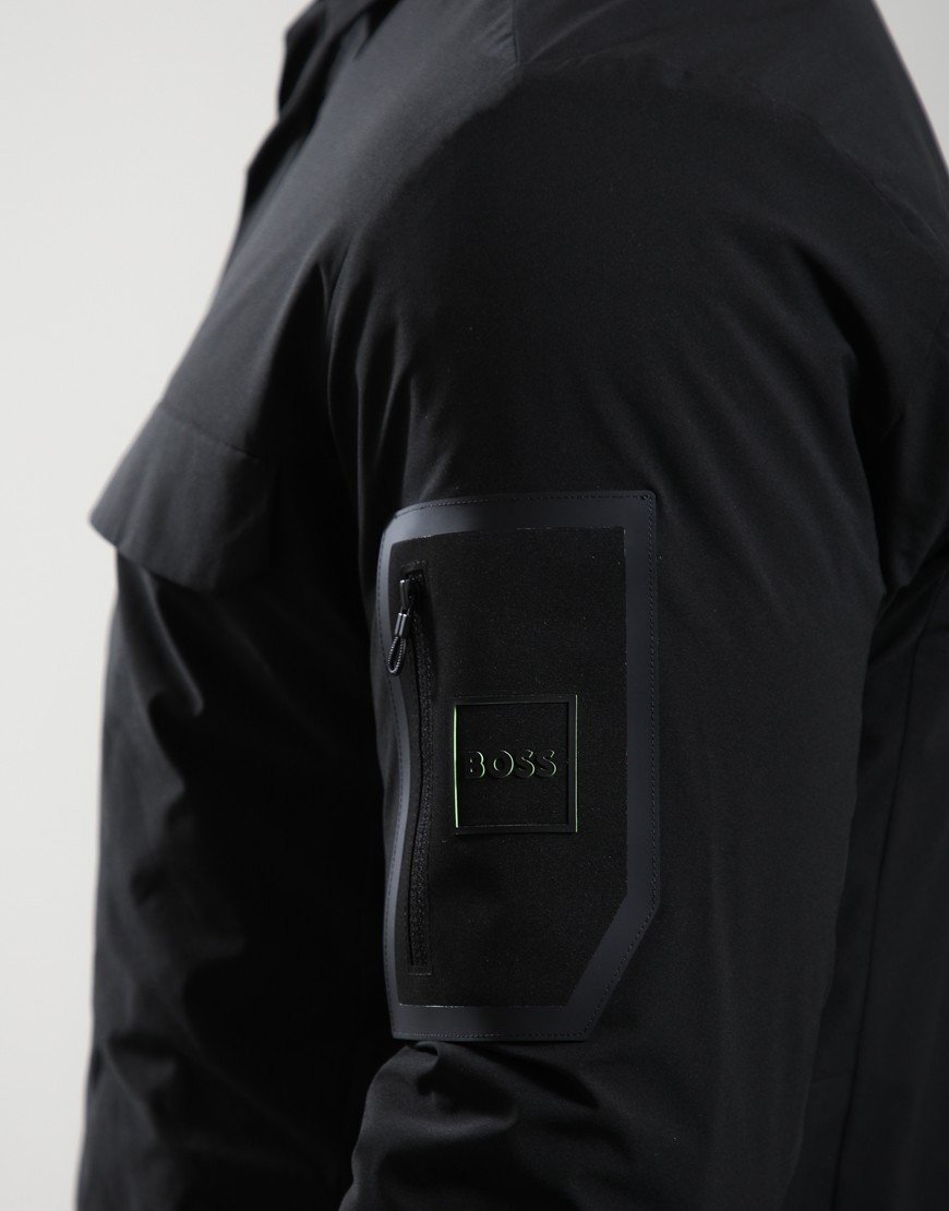 BOSS ST_Tour Padded Overshirt Black