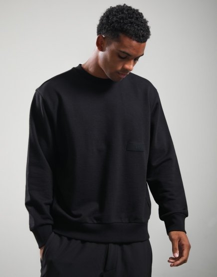 BOSS SW_Crewneck Sweat Black